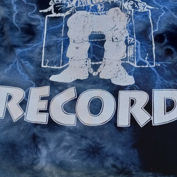 Death Row Records T-Shirt Small (S) Black & Blue Tie Dye Hooded Electric… - Picture 14 of 15